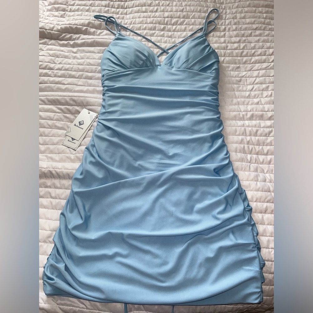 Very flattering Never worn blue Berlinnova dress